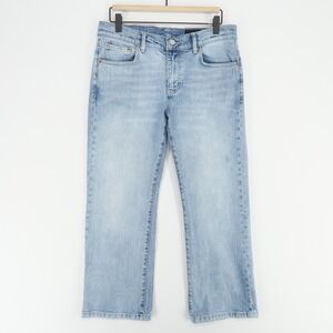 Marissa Webb Crop Jeans‎ Womens 26 Blue Straight Leg Light Wash Stretch Denim